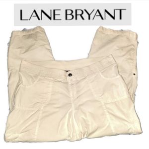 LANE BRYANT White Trouser Pants Size 20